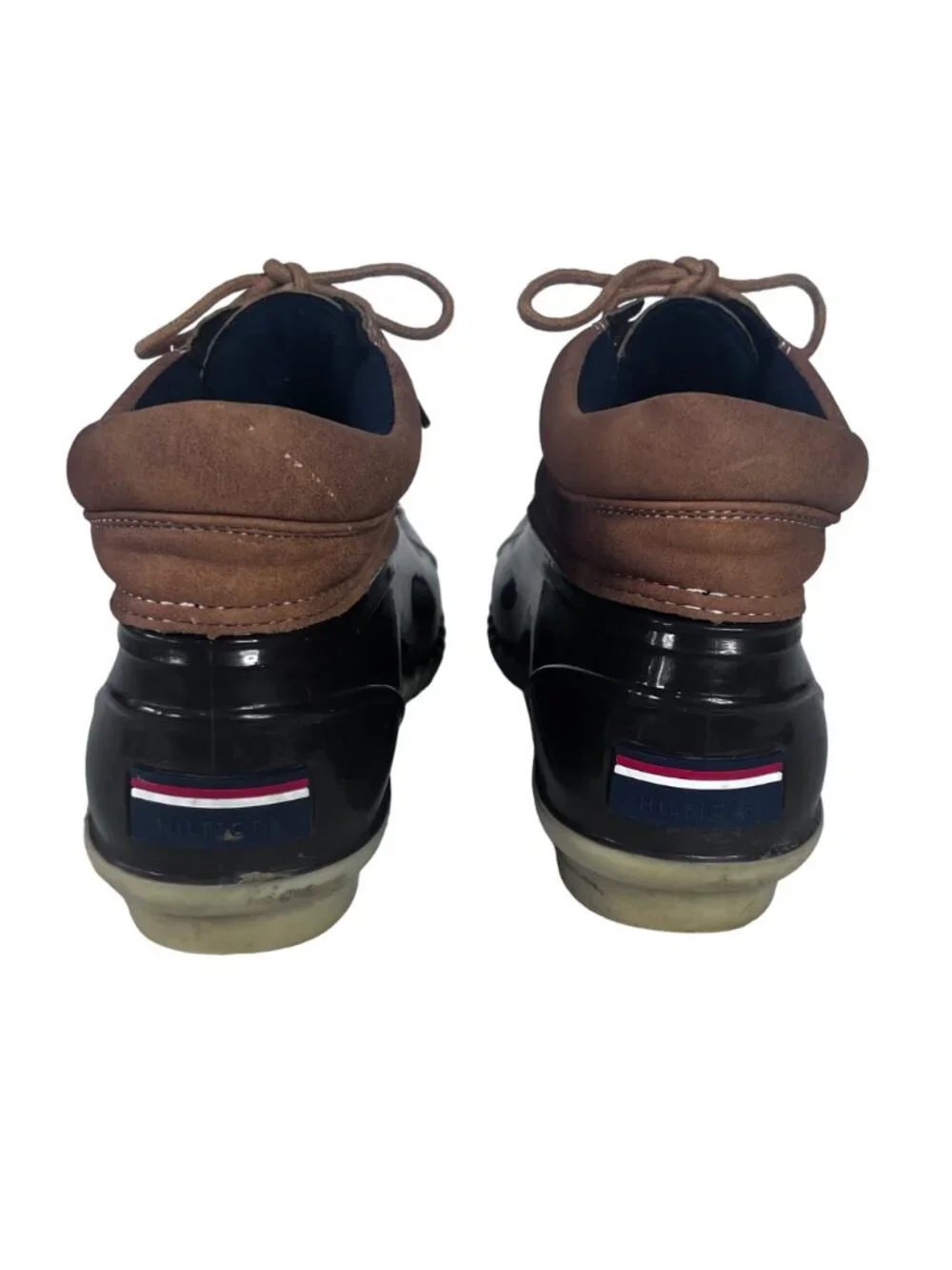 Tommy Hilfiger Casey Duck Boots Womens Size 9 Brown Waterproof
